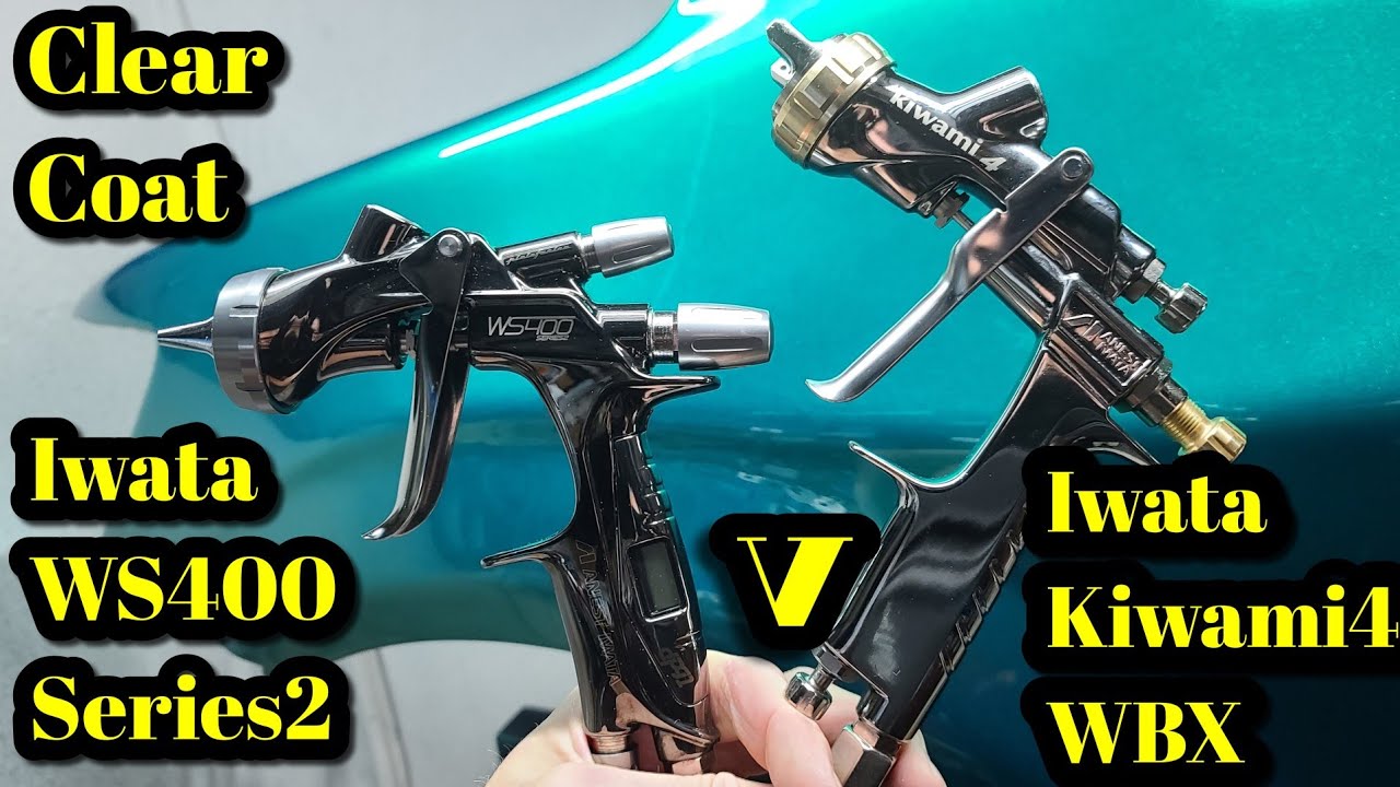 Anest Iwata WS400 Series2 v Kiwami4 WBX With Multi Mix2 Clear Coat