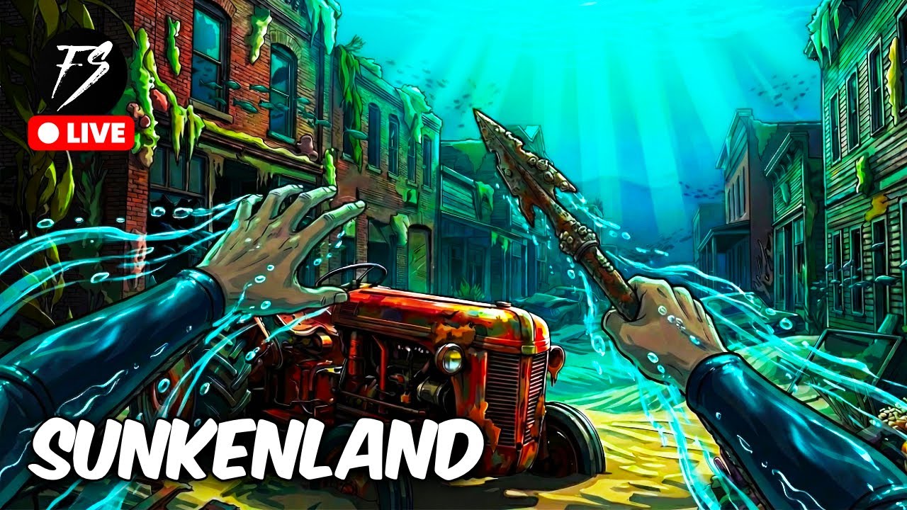NEW Sunkenland Gameplay 🔴 FloppySword LIVE
