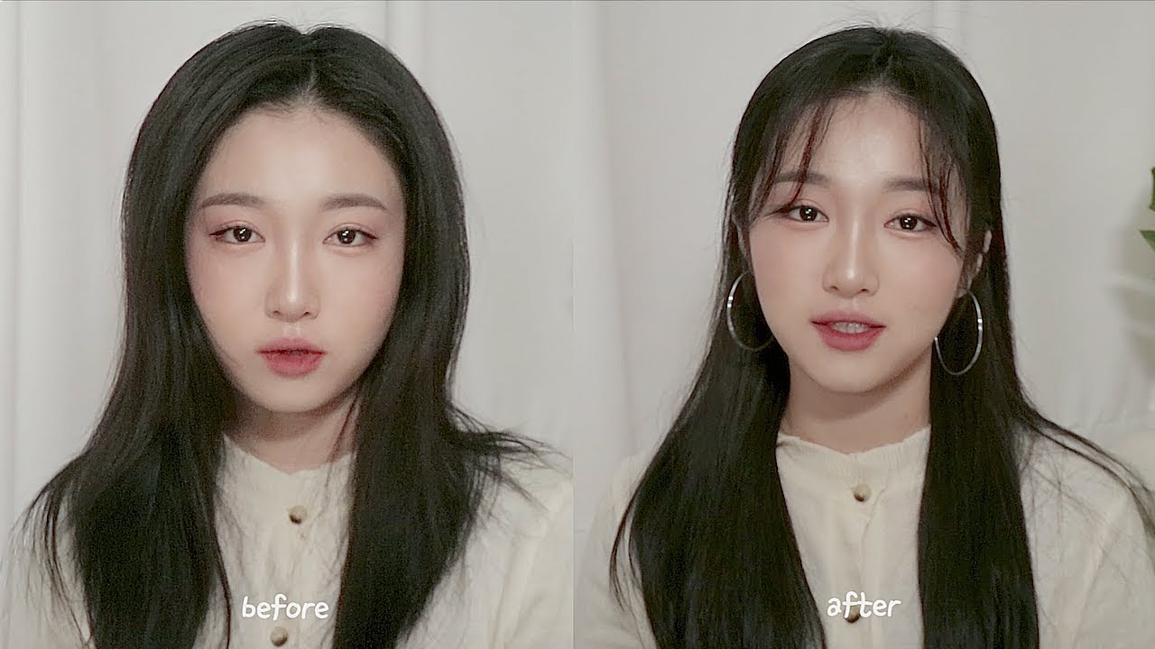 머리 작아지는 법‼️ 요청 정~말 많았던 헤어 튜토리얼 (feat. 나만 아는 꿀팁) 머리숱이 많아서 두상 커보이는게 고민이신 분들 안보면 후회함 셀프숱치는법 /  youis유이즈