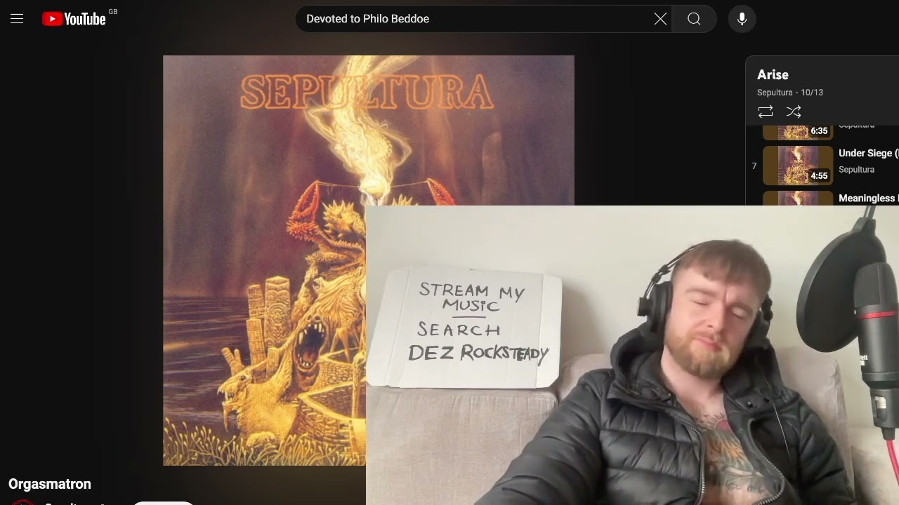 Sepultura - Orgasmatron Reaction & First Listen