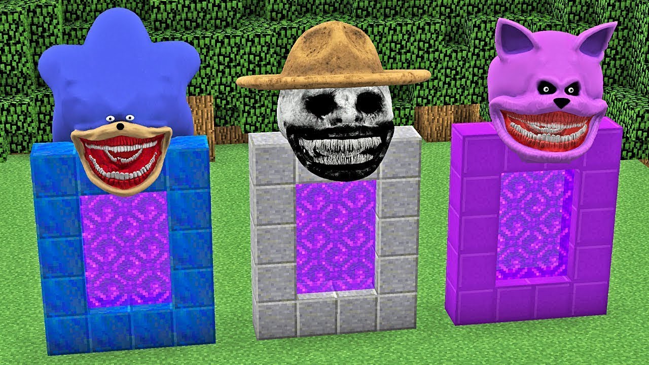 enter all Shin Sonic tapes portals in Minecraft!
