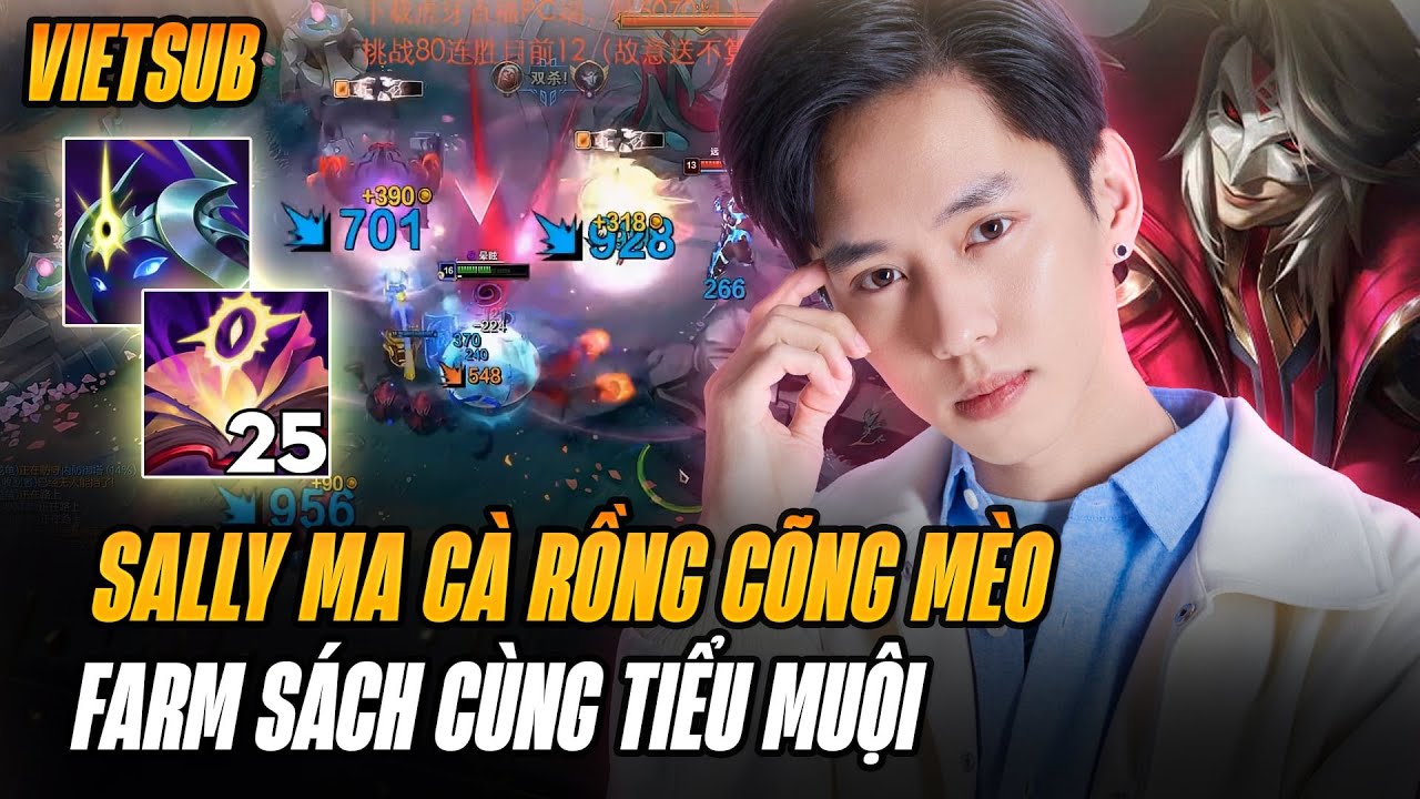 (Vietsub) Sally Trổ Tài Đánh Vladimir Kéo Rank Tiểu Muội Yuumi Cùng Nhau Farm Số Sách Mejai Cực Cháy