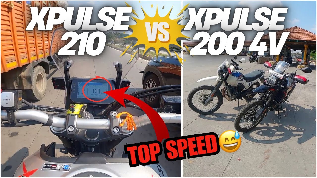 XPULSE 210 против XPULSE 200 4V DRAG RACE⛰️🚀| 200А лучше, чем 210, верно? | Вибрации?🤔