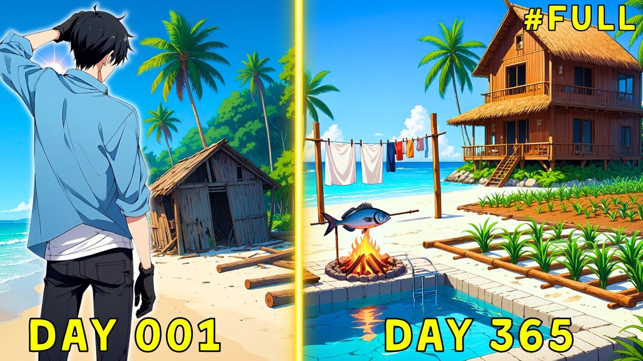 He Unlocked the Survival System After Landing on a Deserted Island! | Manhwa Recap
