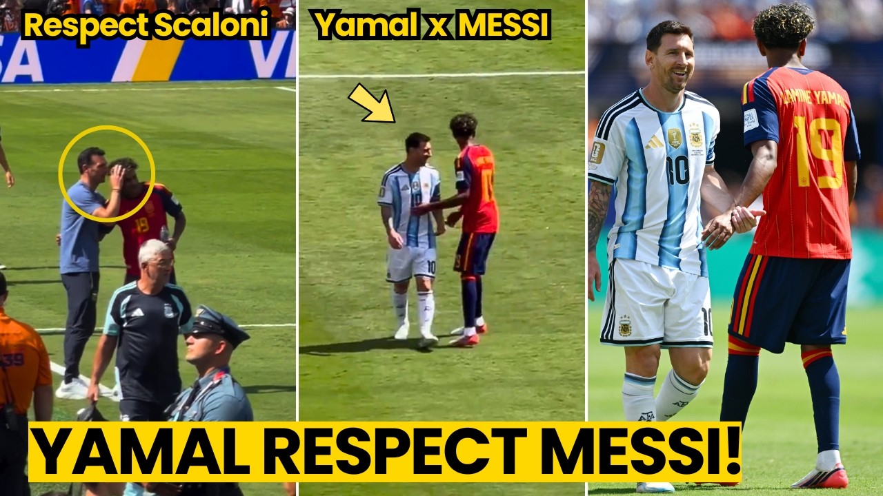 Yamal Shows Respect to Messi & Scaloni During Spain's World Cup Final vs Argentina!