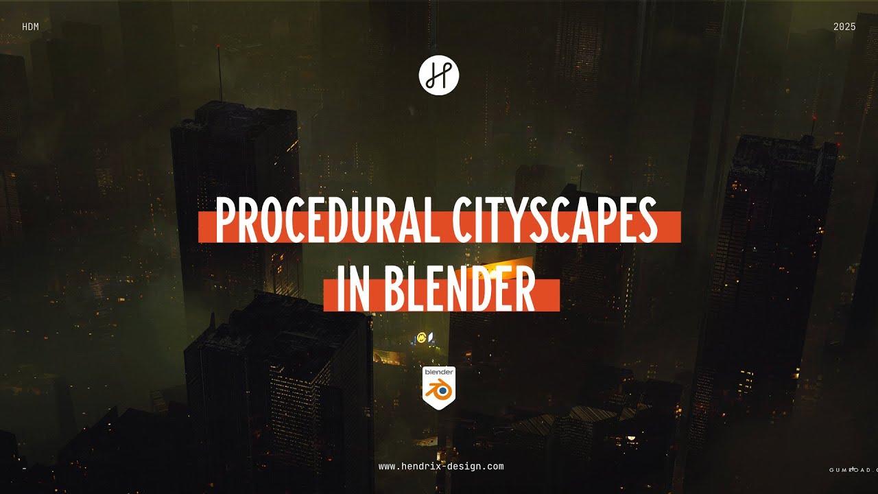 Procedural Cityscapes in Blender - Concept Design Tutorial