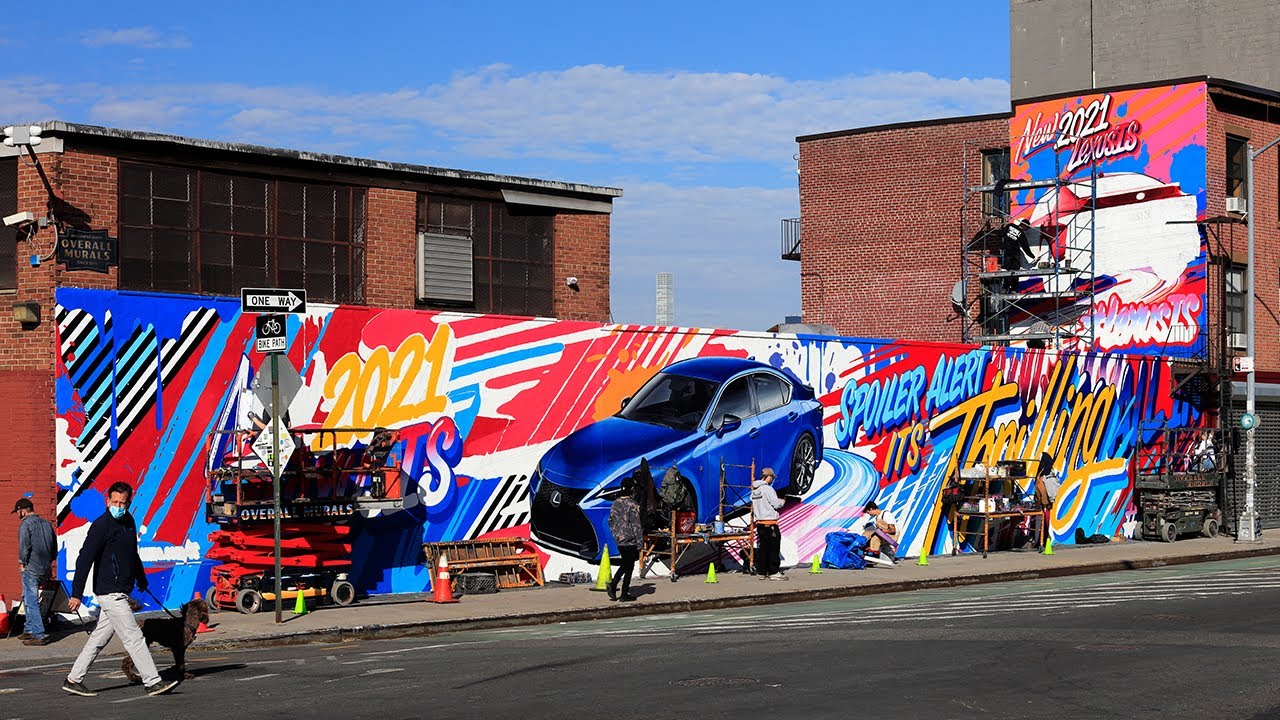 Lexus IS Mural | NY Artist Queen Andrea | Hand Painted by Overall Murals