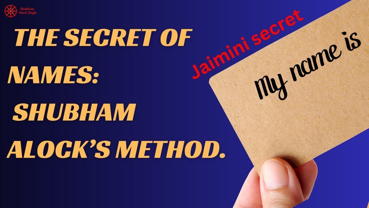 Secrets of Name - Name Change for Good Fortune | Shubham Alock's Numerology & Namelogy Method |