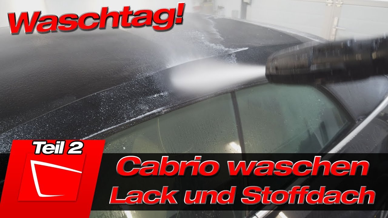 VW Golf Waschvideo - Machen wir das Cabrio erstmal sauber! Felgen und Lack und Cabriodach reinigen 2