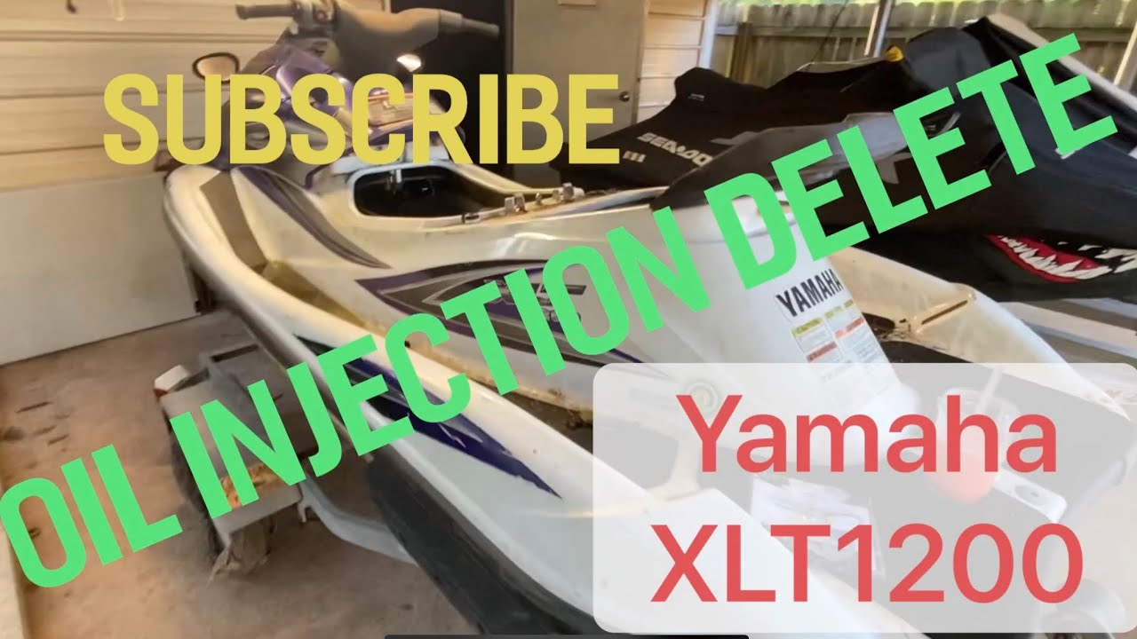 Система впрыска масла удалена на гидроцикле Yamaha Waverunner
