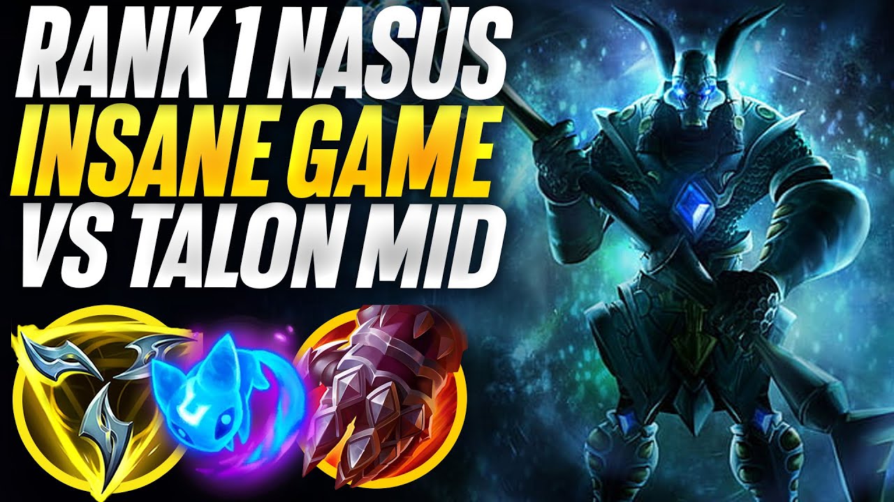 INSANE performance vs Talon mid. Rank 1 Nasus Season 14 | Carnarius | League of Legends