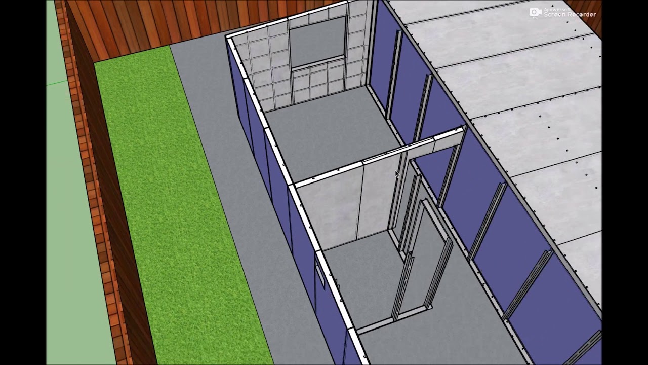 detalles constructivos y proceso de modulacion pie de casa thermorock 26 mt2