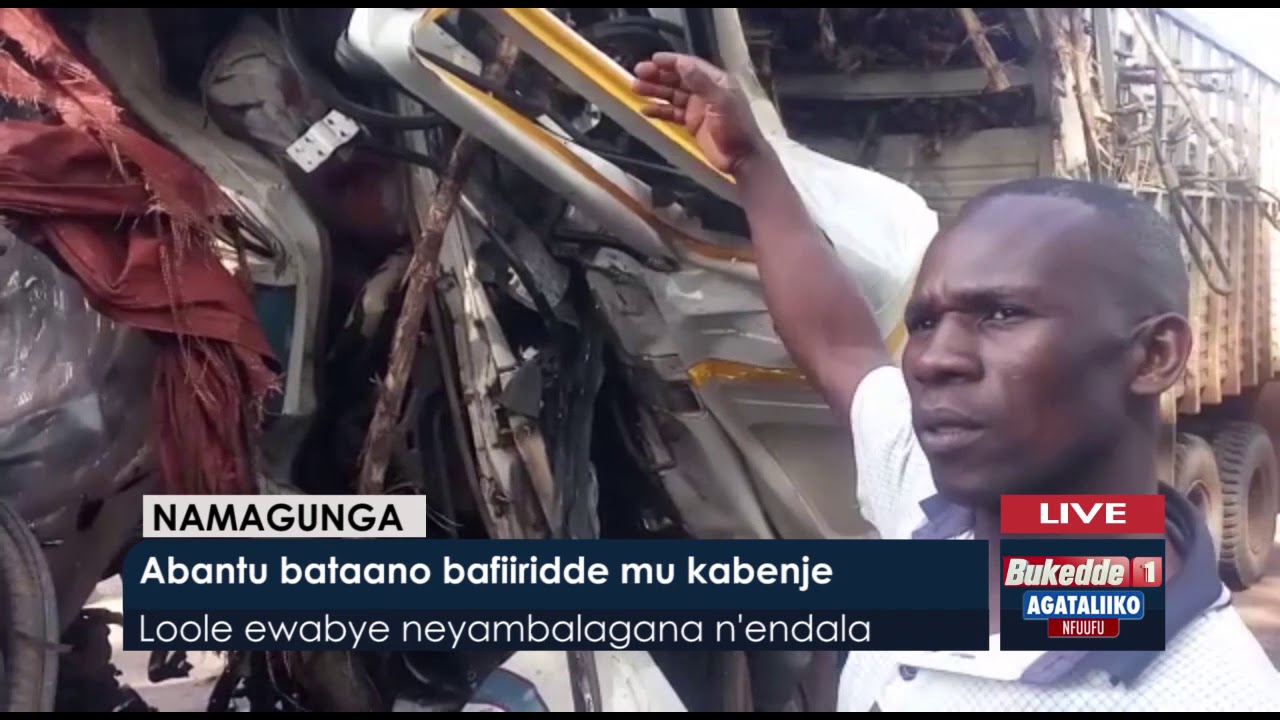 Agataliikonfuufu: Abantu bataano bafiiridde mu kabenje.
