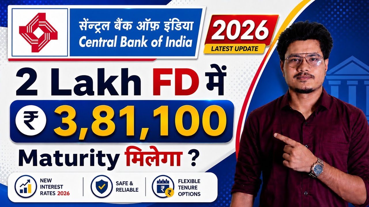 Central Bank Fixed Deposit Interest Rates 2026 | Central Bank Of India FD Features, Advantages