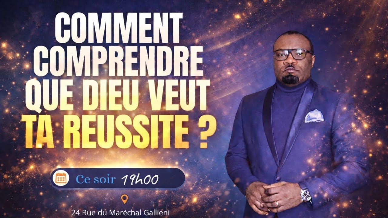 COMMENT COMPRENDRE QUE DIEU VEUT TA REUSSITE?- Dr  Steevy William EBO'O
