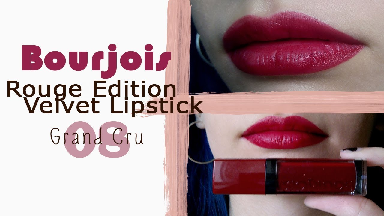 Обзор Bourjois Rouge Edition Velvet Lipstick:  Grand Cru - 08