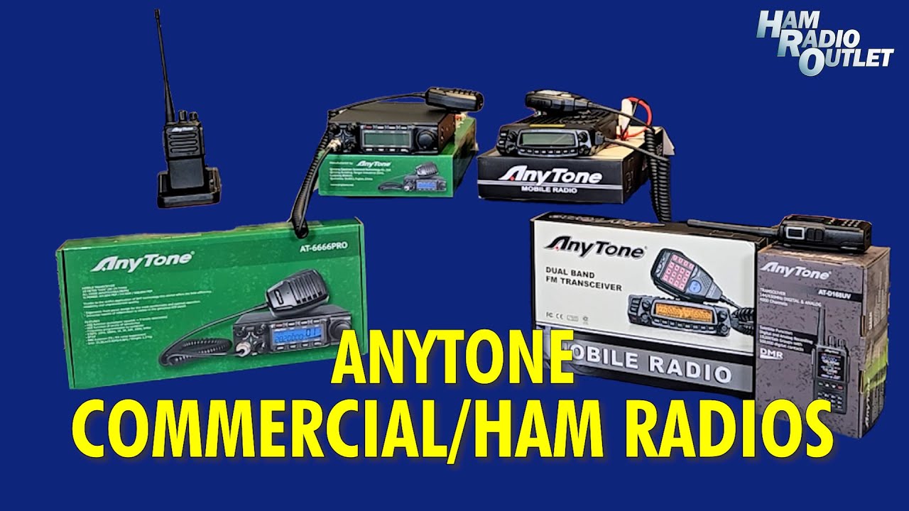 Любительские/коммерческие радиостанции Anytone — Ham Radio Outlet