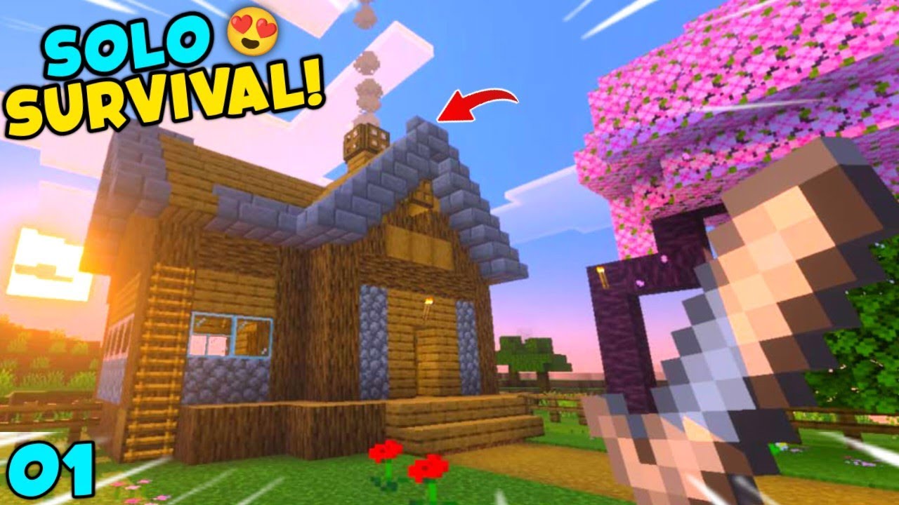 😍I STARTED SOLO SURVIVAL SERIES IN MINECRAFT EP - 1 | INSANE GAMERX 