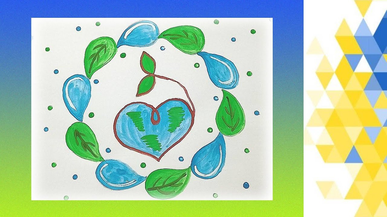 Ідея малюнка до ВСЕСВІТНЬОГО ДНЯ ЗЕМЛІ 🌎🌱