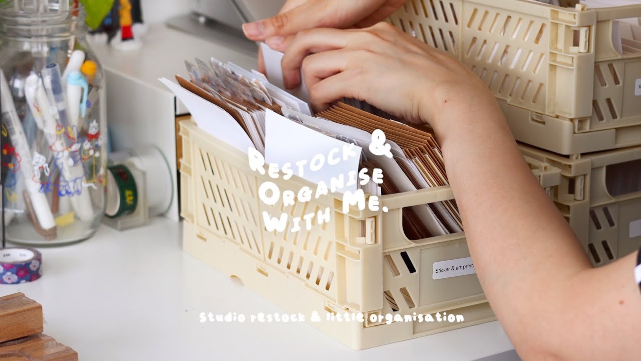 🧃Restock & Organise With Me | Studio restock & little organisation