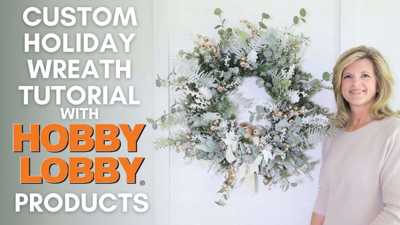 Элегантный рождественский венок HOBBY LOBBY | Мастер-класс по созданию рождественского венка