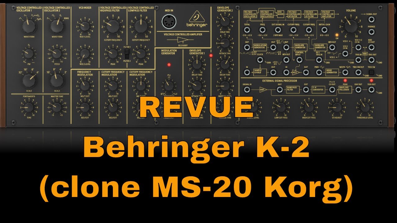 Revue du Behringer K-2 (Clone MS-20 Korg), faut-il l'acheter ?