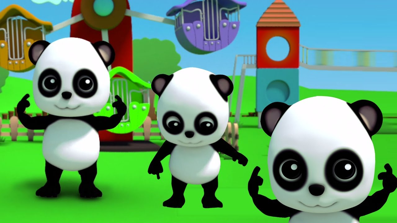 Bao แพนด้า | หัวเข่าไหล่ | เพลงเด็ก | Baby Bao Panda | 3D Kids Rhymes | Head Shoulder Knees and Toes