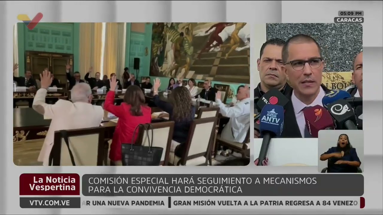 Instalada la Comisión de Seguimiento de la Ley de Amnistía presidida por Jorge Arreaza