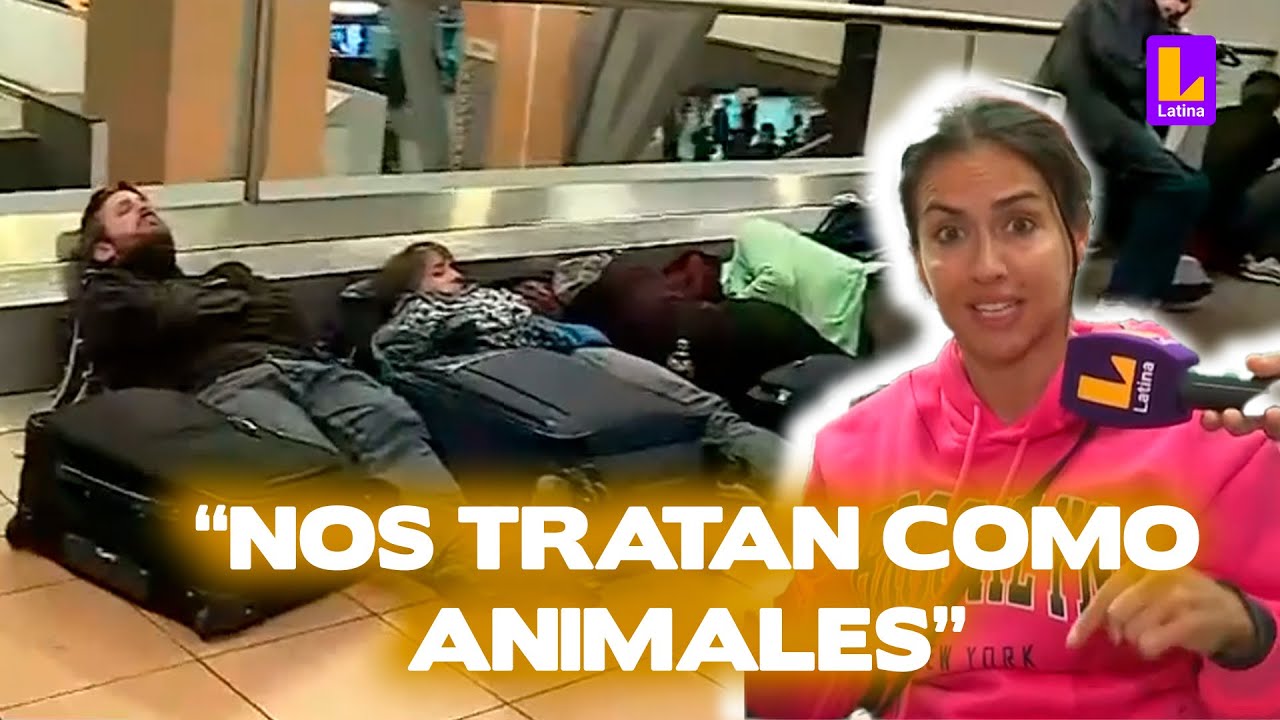 Aeropuerto Jorge Chavéz: Pasajeros duermen en el piso por vuelos cancelados l Arriba Mi Gente