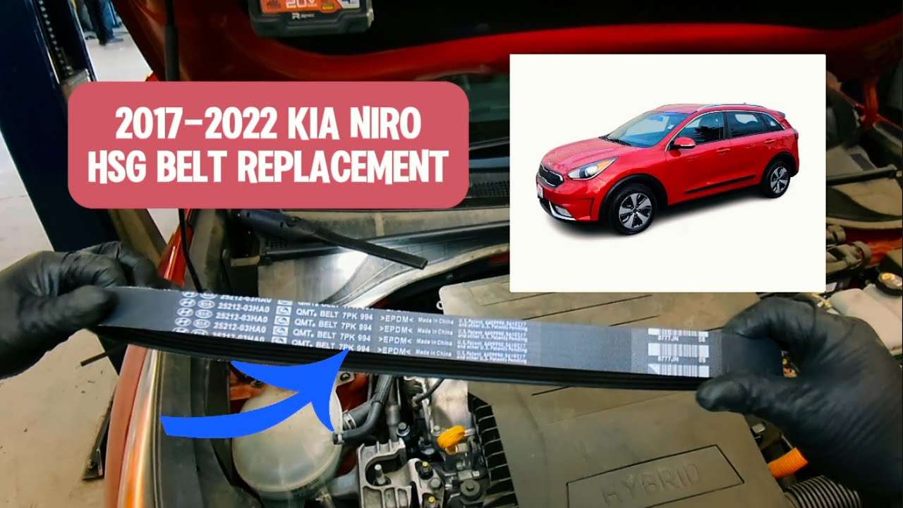 Как заменить ремень стартера-генератора гибридного автомобиля KIA NIRO 2017-2022 @WrenchingRyan