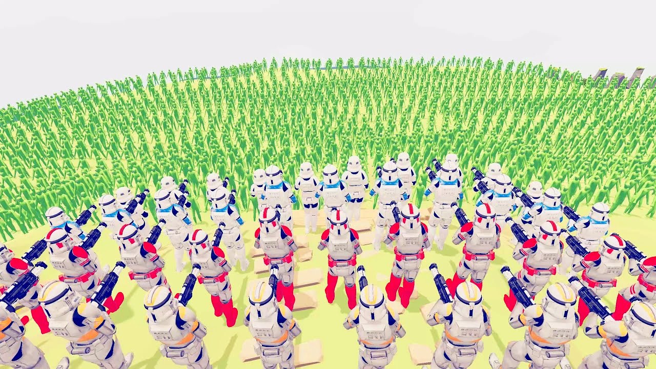 Starwars Defend the City Zombies invaded the City - Totally Accurate Battle Simulator TABS