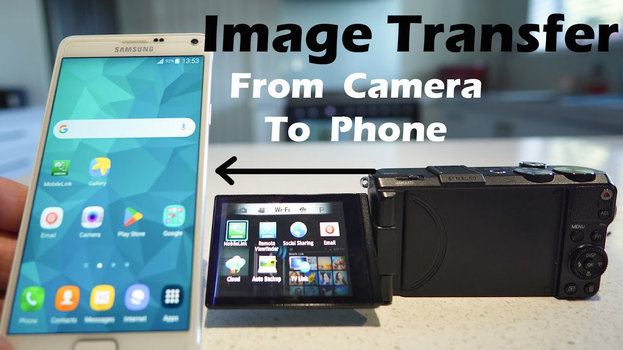 Samsung Image Transfer via Mobile Link app
