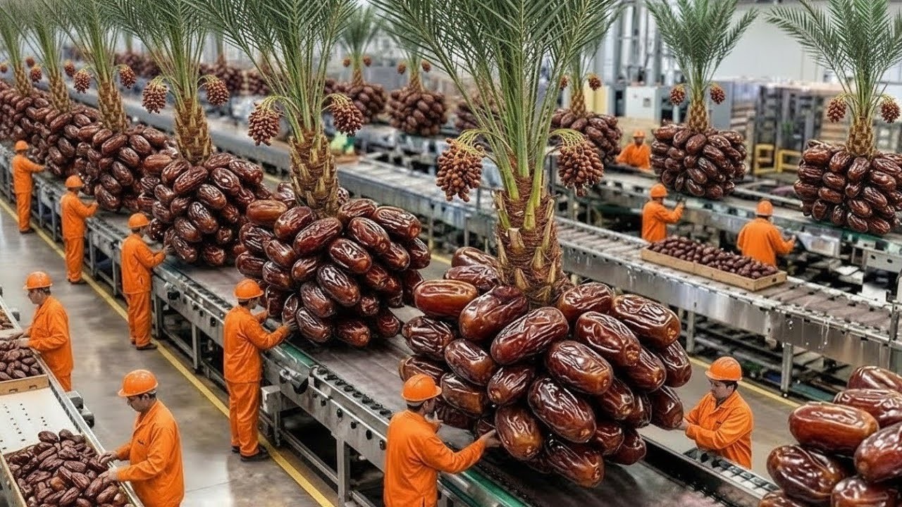 Inside a Modern Dates Processing Factory: From Palm Harvest to Dried Dates