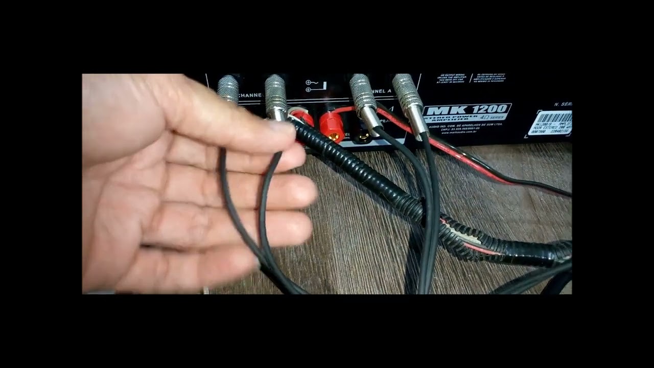 Como Instalei meu Amplificador Mark &Aacute;udio Mk1200 na mesa e caixas da Sony Sh2000.