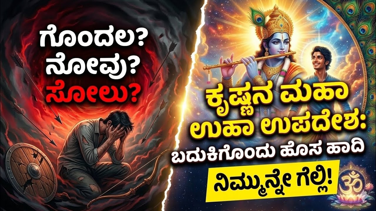 ನಿಮ್ಮನ್ನು ನೀವೇ ಗೆಲ್ಲಿ | ಕೃಷ್ಣ ಮತ್ತು ಮಾಧವನ ದಿವ್ಯ ಸಂಭಾಷಣೆ | Krishna Kannada Motivation