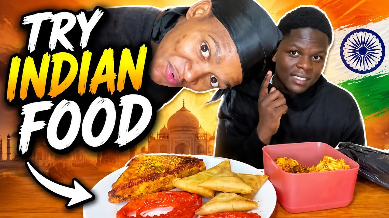 Trying out Indian food 🇮🇳🇿🇦