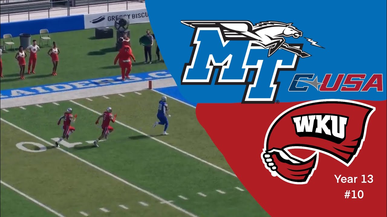 [College Football 25] MTSU vs WKU Yr.13 #10