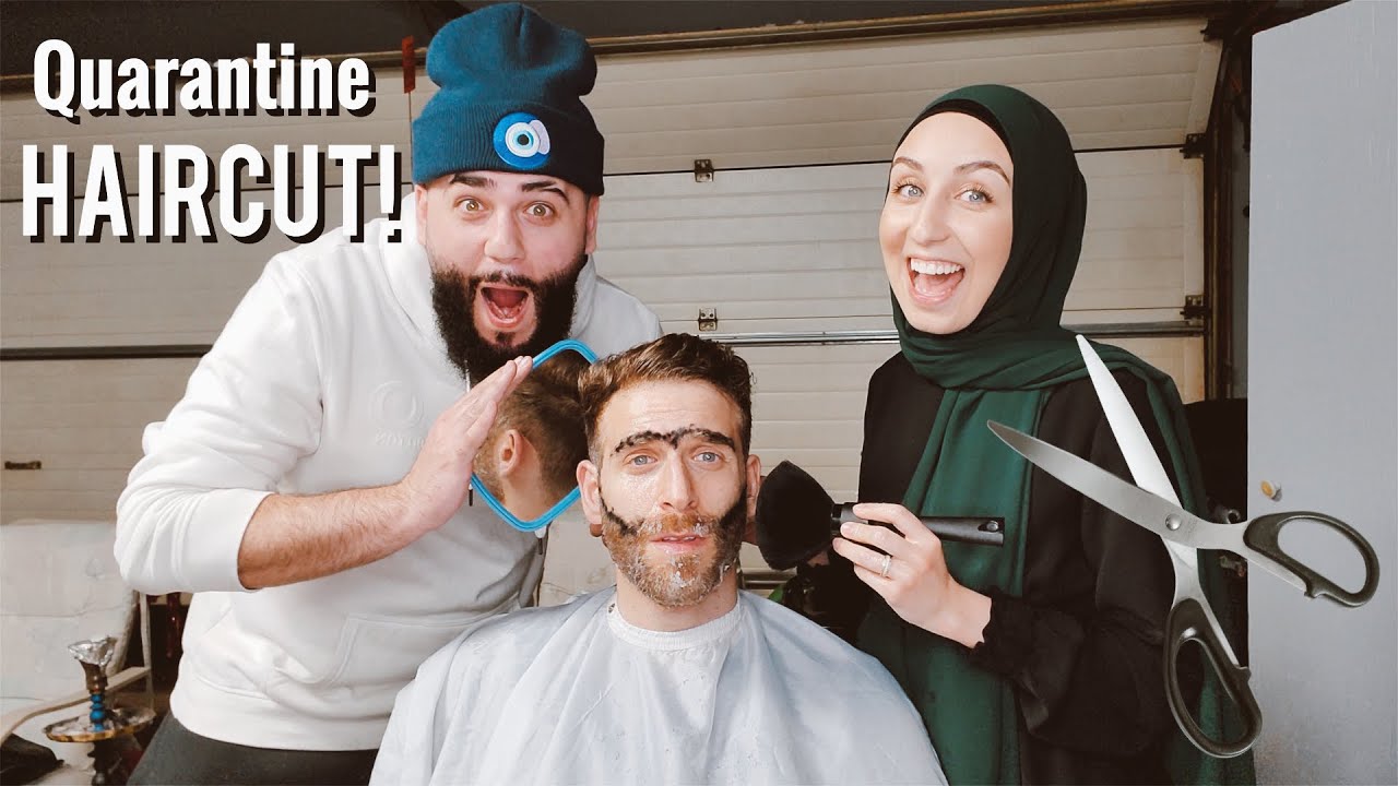 Giving my husband a HAIRCUT at home!