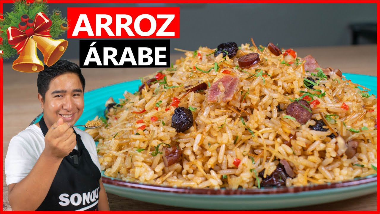 Como preparar ARROZ ÁRABE Navideño | RECETA NAVIDEÑA 2025 | Sonqu