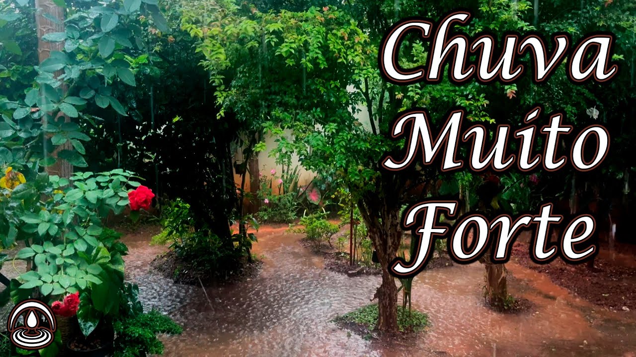 Som de CHUVA MUITO FORTE Com TROVÕES para Dormir e Relaxar