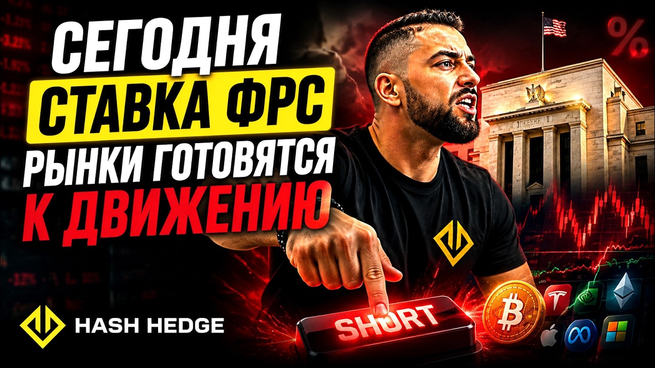 Сегодня ставка ФРС - куда пойдет рынок крипты? | Торгую на проп-счетах HASH HEDGE
