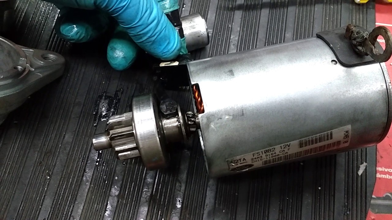 Como reparar burro de arranque de Ford fiesta parte2