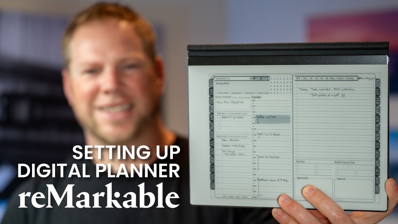 Настройка цифрового планировщика на reMarkable 2 и reMarkable Paper Pro
