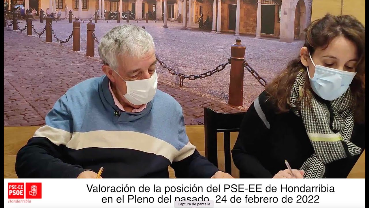 Posici&oacute;n del PSE-EE de Hondarribia en el pleno del 24/02/2022