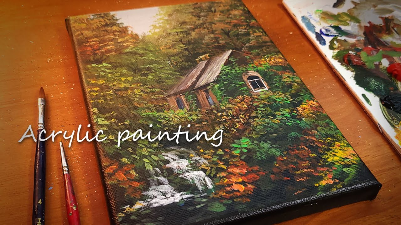 아크릴화 초보자를 위한┃밥 로스처럼 풍경 그림그리기┃Acrylic Painting for beginners┃Painting Tutorial┃#84