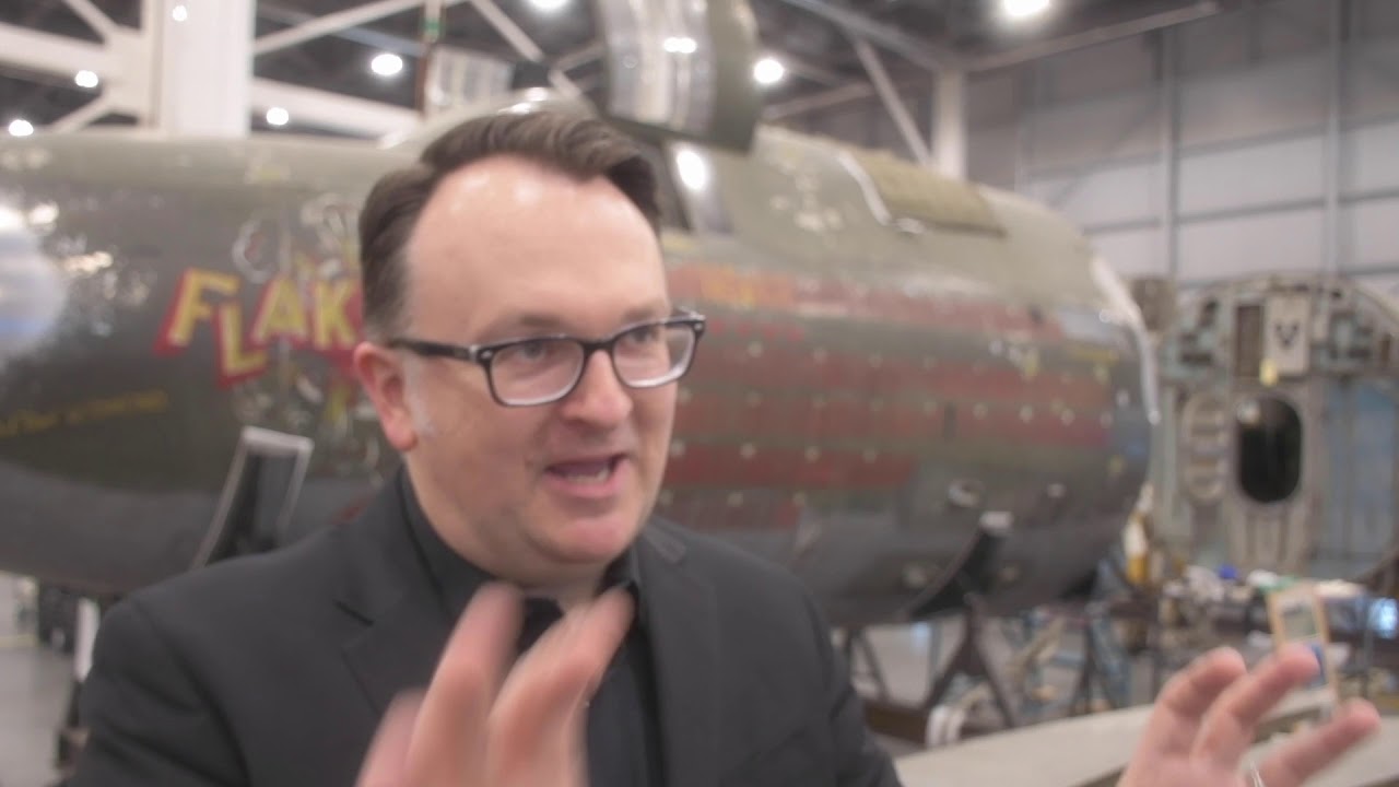 Flak-Bait in restoration at Smithsonian National Air and Space Museum