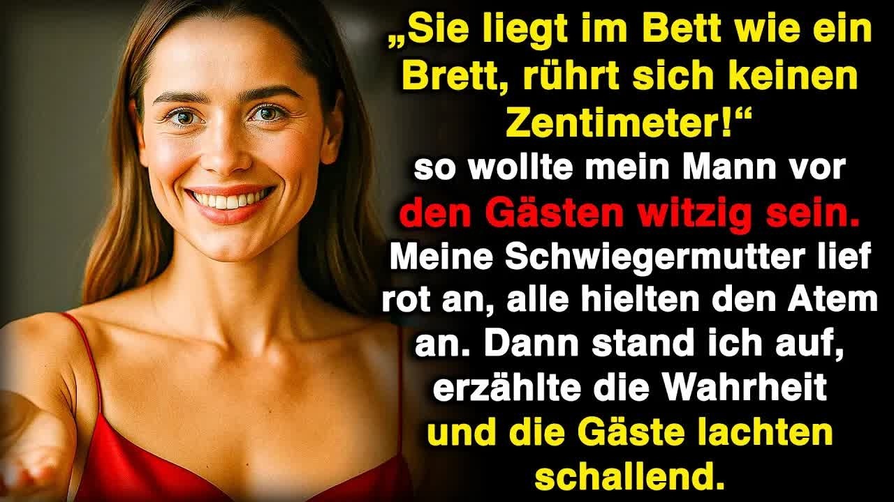 „Wie ein Brett im Bett! Sie bewegt sich nicht mal!“ – mein Mann riss diesen Spruch vor allen Gäs