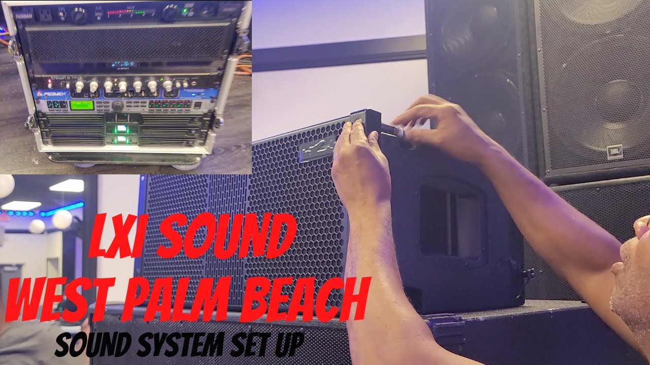 SOUND SYSTEM SET UP USING 15 INCH SPEAKERS FOR BASS