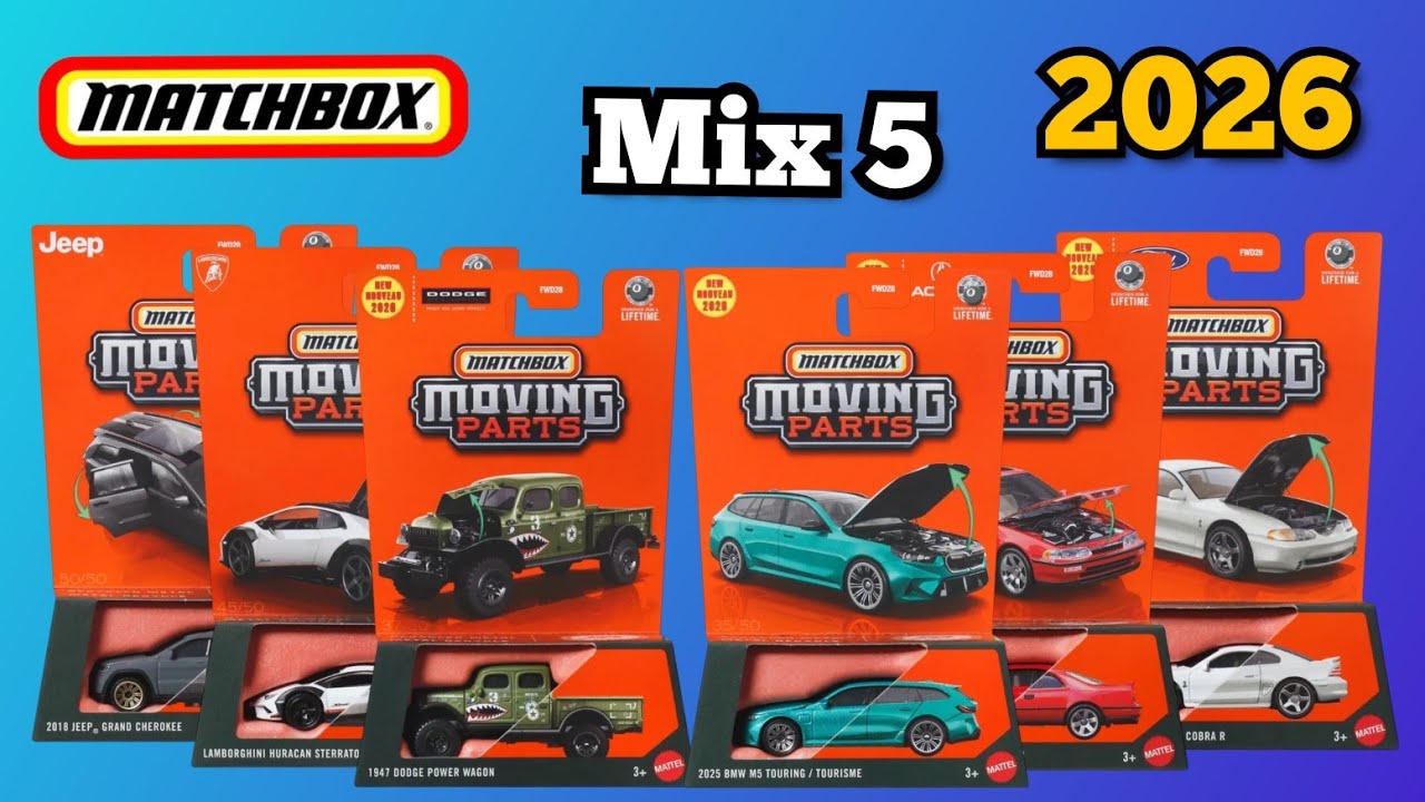 Matchbox 2026 Moving Parts Mix 5