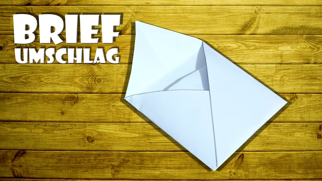 Briefumschlag falten, Geschenkkartenumschlag selber machen - origami envelope tutorial DIY [4K]